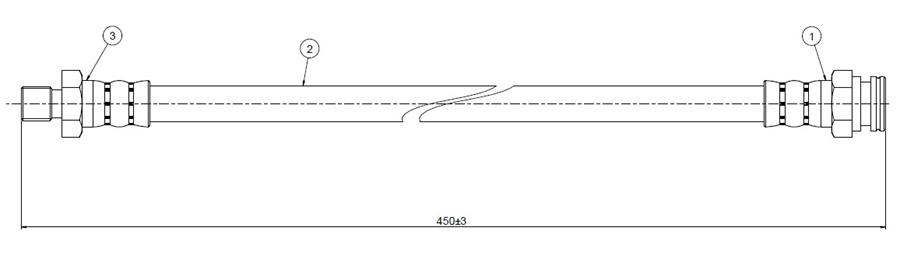 FREN HORTUMU ARKA PİCK-UP 720 80-85