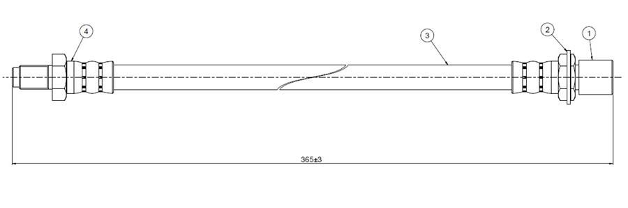 FREN HORTUMU ARKA RUNNER 2.4 TD.3.0İ 89-