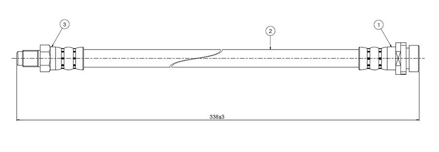 FREN HORTUMU ÖN SCORPİO 2.9İ 24V-TURNİER 95-