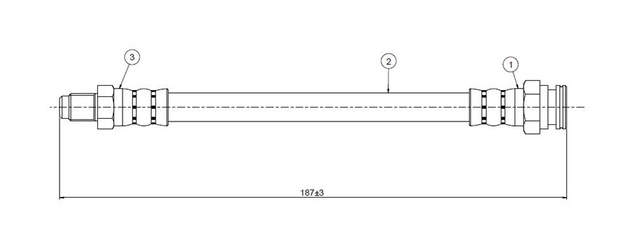 FREN HORTUMU ARKA DELTA 1.6İE 93-