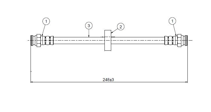 FREN HORTUMU ARKA DELTA 1.6İE 93-