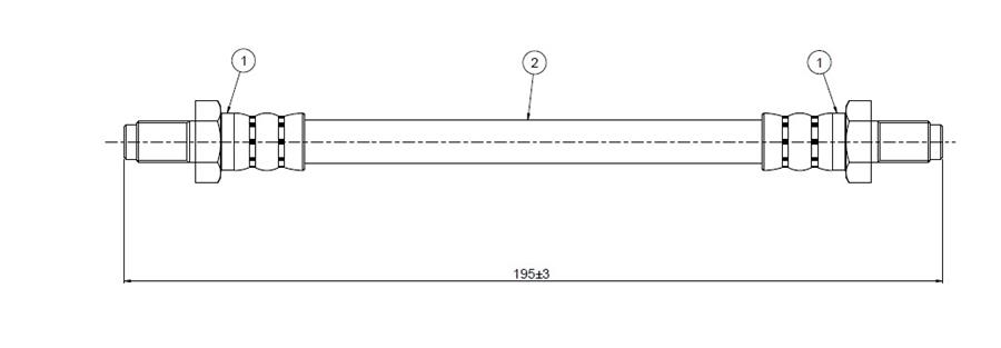 FREN HORTUMU ÖN CELİCA RA-MA-61 2.8İ 83-85