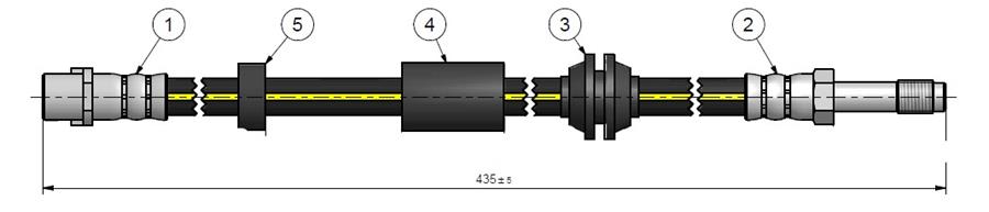 ON FREN HORTUMU VOLVO C30 06 15 C70 II 06 15 S40 II 05 12 V50 05 12