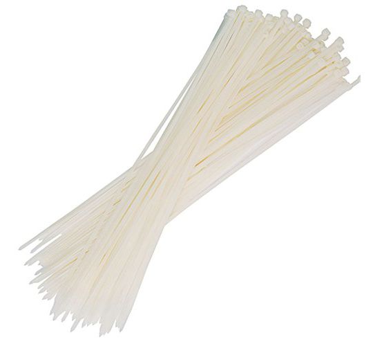 3.5 MM X 250 MM KABLO BAĞI İTHAL BEYAZ 1 PAKET 100 ADET