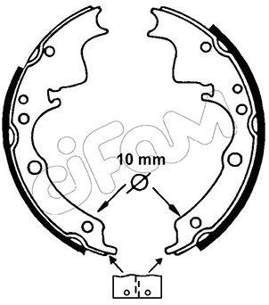 FREN PABUCU IVECO TRUCK / LDV / FORD EUROPE / DAF TRUCK / BEDFORD / ALFA ROMEO / FIAT : 30.10;30.8;3