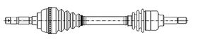 X AKS ÖN SAĞ VECTRA B 1.6I-1.6I 16V 95-02 ABS Lİ 17-0720