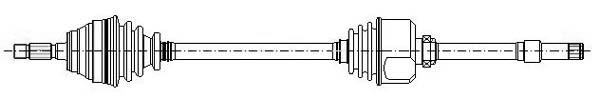 X AKS ÖN SAĞ P406 1.6-1.8-1.8 16V-2.0 16V-2.0T-1.9D-1.9TD-2.0HDI 95-04 ABS Lİ