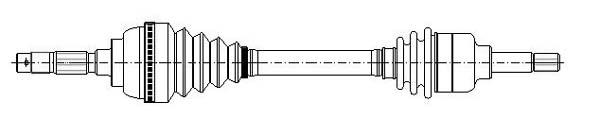X AKS ÖN SOL VECTRA B 1.6I-1.6I 16V 95-02 ABS Lİ 17-0775