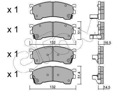 FREN BALATASI FORD USA / MAZDA 2.0;2.5 İ 24V / PROBE II ECP : 2.0;2.0 16V;2.5 V6 24V / XEDOS 6 CA