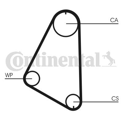 TRİGER KAYIŞI 101X170 OPEL CORSA 1.2 8V 82-93 KADET 1.2 8V 81-87 CT526