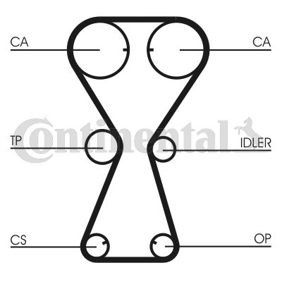 TRİGER KAYIŞI 124X260 TOYOTA COROLLA 1.3 16V 92-99 124 DİŞ 5358XS