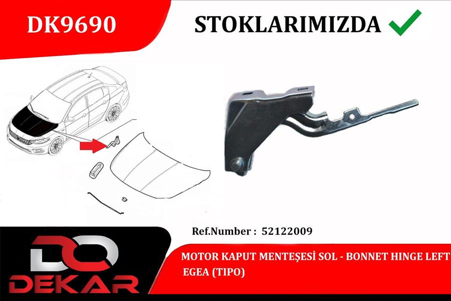 MOTOR KAPUT MENTEŞE L EGEA