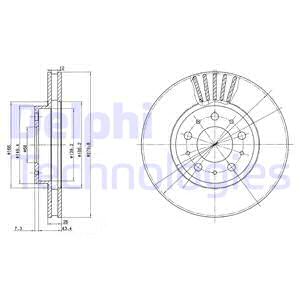 ÖN FREN AYNASI VOLVO 850 91-97 -S70-C70-V70-960-2.0-2.5-2.5 20V-2.5TDI 97 280X26X5DLXHAVALI 272312-31262092-9140759-91407593