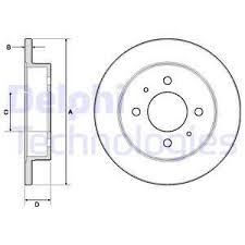 FREN DİSKİ ÇİFTLİ PAKET . DELİKSİZ ARKA MITSUBISHI CARISMA. COLT 01/1992 07/2000