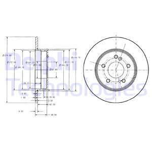FREN DISKI ARKA MERCEDES W202 W203 CL203 W210 C208 W124