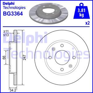 ÖN FREN AYNASI XSARA 1.5D 97-00 1.4İ 97-05 ABS SİZ P206 1.4HDİ 98 P306 1.4-1.6 94-01 247X13X4DL HAVALI