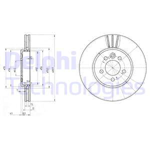 FREN DİSKİ ÇİFTLİ PAKET . DELİKLİ ÖN MG // ROVER GROUP; MG6 // 75. MG ZT. MG ZT-T 02/1999