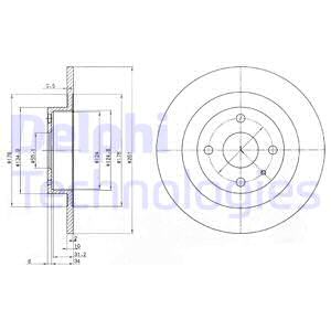FREN DİSKİ ÇİFTLİ PAKET . DELİKSİZ ARKA MAZDA 323 08/1998 12/2003