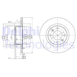 FREN DİSKİ ÇİFTLİ PAKET . DELİKSİZ ARKA CITROEN C5 05/2001 01/2008