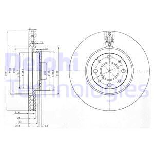 ON FREN DİSKİ HAVALI FIAT BRAVO II 07 STILO 01 08 DELTA III 08 ALFA ROMEO 145-146 281X43.5X26