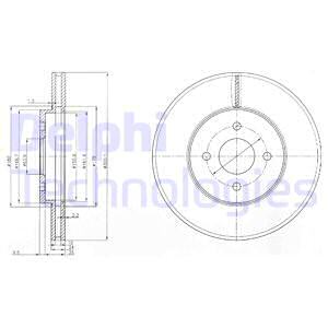 FREN DİSKİ ÇİFTLİ PAKET . DELİKLİ ÖN FORD FOCUS 01/2002 04/2005