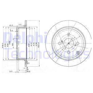 FREN DİSKİ ÇİFTLİ PAKET . DELİKSİZ ARKA TOYOTA COROLLA 11/2001 02/2007