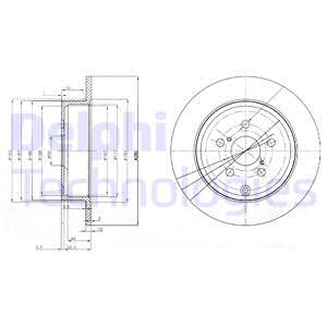 FREN DİSKİ ÇİFTLİ PAKET . DELİKSİZ ARKA TOYOTA AVENSIS 01/2003 06/2009
