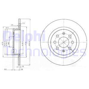 ARKA FREN AYNASI CORSA E 14 ADAM 13 PUNTO EVO-GRANDE PUNTO 05 264X10X4DLXHAVALI 15 İNÇ 55700592