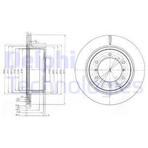 FREN DİSKİ ÇİFTLİ PAKET . DELİKLİ ARKA HYUNDAI TERRACAN 04/2003 06/2007