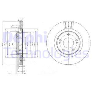 FREN DİSKİ ÇİFTLİ PAKET - BOYALI. DELİKLİ ÖN CITROEN // MITSUBISHI // PEUGEOT; C-CROSSER // OUTLAN DER // 4007 09/2003