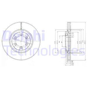 FREN DİSKİ ÇİFTLİ PAKET . DELİKLİ ÖN HYUNDAI TERRACAN 04/2003 06/2007