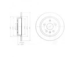 ARKA FREN AYNASI INSIGNIA A 08 SAAB 9-5 YS3G 10 16 JANT 292X12X5DL DOLU