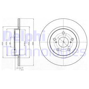 FREN DİSKİ ÇİFTLİ PAKET - BOYALI. DELİKSİZ ARKA TOYOTA AVENSIS 01/2009