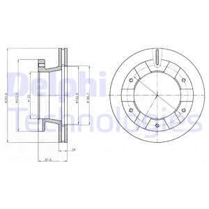 FREN DİSKİ ÇİFTLİ PAKET . DELİKLİ ARKA MITSUBISHI CANTER 05/2011