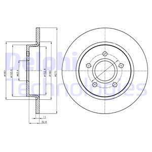 ARKA FREN DISK AYNASI FOCUS III 11 17 271X11X63.5X41X5DL