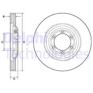 FREN DİSKİ ÇİFTLİ PAKET - BOYALI. DELİKLİ ÖN ISUZU D-MAX 03/2012 04/2015