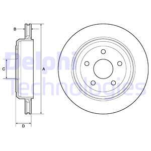 FREN DİSKİ ÇİFTLİ PAKET - BOYALI. DELİKLİ ARKA JEEP GRAND CHEROKEE 11/2010