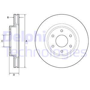 FREN DİSKİ ÖN NISSAN NAVARA NP300 D40 05 NAVARA D23. D23T 15 296X53.8X6DELİK