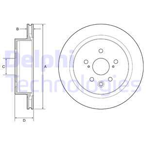 FREN DİSKİ ÇİFTLİ PAKET - BOYALI. DELİKLİ ARKA LEXUS GS200T. GS250. GS300H. GS450H. RC200T. RC300H 01/2012