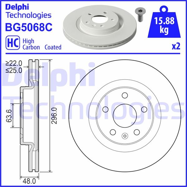 ARKA FREN DISK VOLVO XC40 536 2017/10