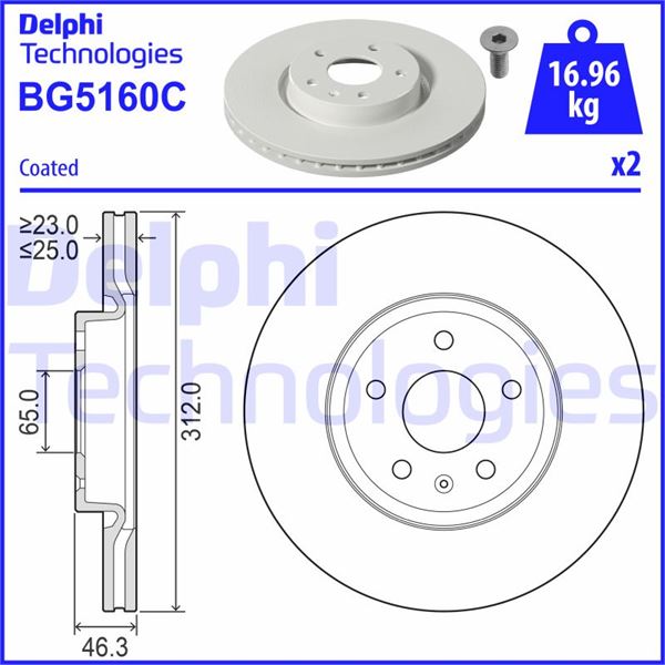 FREN DİSKİ ÇİFTLİ PAKET - BOYALI. DELİKLİ ÖN SOL/SAĞ MG HS.MG GS // MG SAIC GS.HS // ROEWE SAIC ERX5.RX5.RX5 EPLUS.RX5 PLUS 03/2015