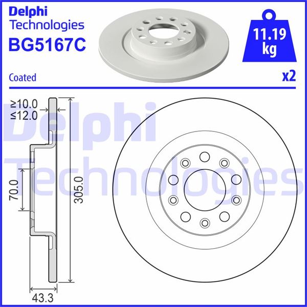 FREN DİSKİ ÇİFTLİ PAKET - BOYALI. DELİKSİZ ARKA JEEP COMPASS.RENEGADE 04/2020