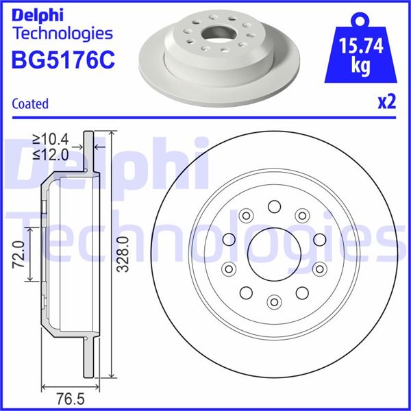 FREN DİSKİ ÇİFTLİ PAKET - BOYALI. DELİKSİZ ARKA JEEP WRANGLER 11/2017