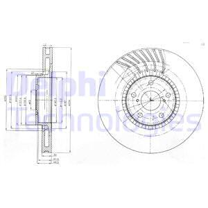 FREN DİSKİ TEKLİ PAKET . DELİKLİ ÖN SOL LEXUS GS200T. GS250. GS300. GS300H. GS430. GS450H. IS200T. RC200T. RC300H 01/2005