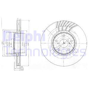 FREN DİSKİ TEKLİ PAKET . DELİKLİ ÖN SAĞ LEXUS GS200T. GS250. GS300. GS300H. GS430. GS450H. IS200T. RC200T. RC300H 01/2005