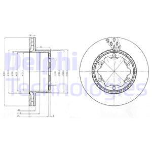 FREN DISKI ARKA MERCEDES SPRINTER B906 B907 . VW CRAFTER 30-35-50 CIFT TEKER