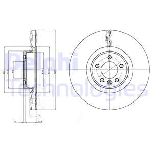 FREN DİSKİ TEKLİ PAKET - BOYALI. DELİKLİ ÖN LAND ROVER RANGE ROVER. RANGE ROVER SPORT 10/2009