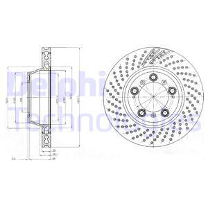 FREN DİSKİ TEKLİ PAKET - BOYALI. DELİKLİ ARKA PORSCHE 911 03/1999