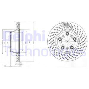 FREN DİSKİ TEKLİ PAKET - BOYALI. DELİKLİ ARKA PORSCHE 911 03/1999