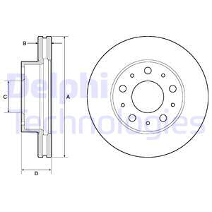 FREN DİSKİ TEKLİ PAKET - BOYALI. DELİKLİ ÖN CITROEN // FIAT // PEUGEOT; JUMPER. RELAY // DUCATO // BOXER 04/2014